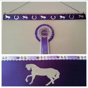 rosette holders, rosette holder, ideas for pony club rosettes, horse rosette display holder