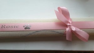 Rosette Holders , personalised gift ribbon for dog show rosette holders