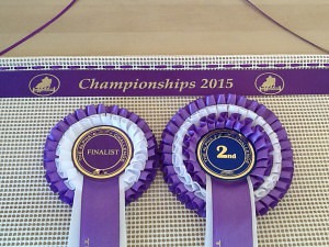 pony club tetrathlon , rosettes, rosette holder