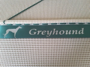 Greyhound Whippet Racing Rosettes, ideas for displaying whippet or greyhound rosettes,